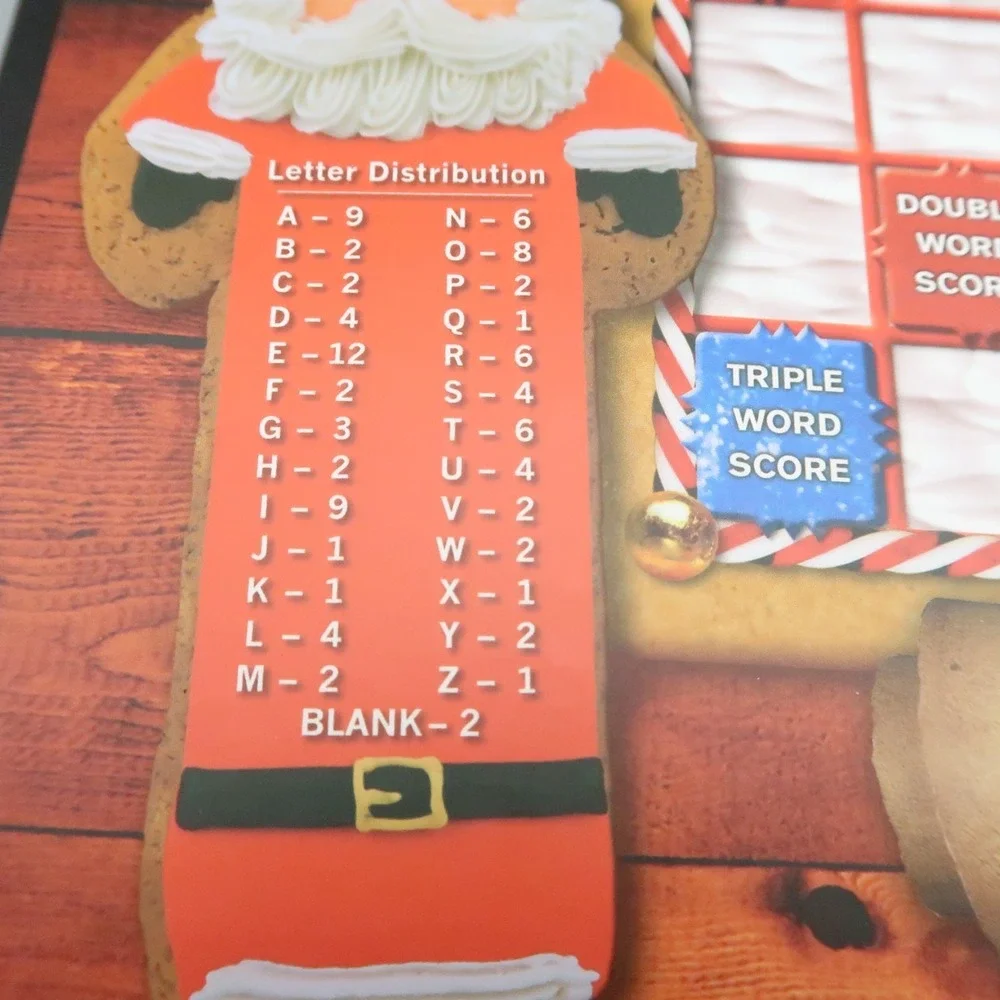 SCRABBLE Crossword Game Holiday Edition Christmas‎ Fun Hasbro 2011 100% Complete
